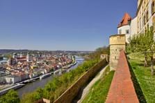 Blick Richtung Fürstenbau und Altstadt Foto: pedagrafie
